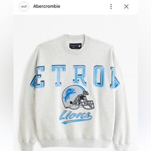 Detroit Lions Graphic Crew Sweatshirt